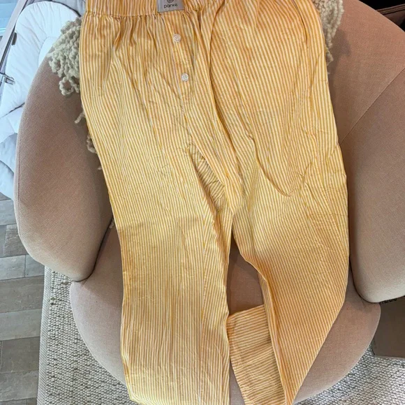 Parke Yellow Striped Boxer Pants - Picture 3 of 5